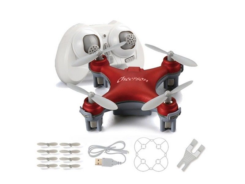 Радиоуправляемый квадрокоптер Cheerson CX10SE Mini RTF 24G красный