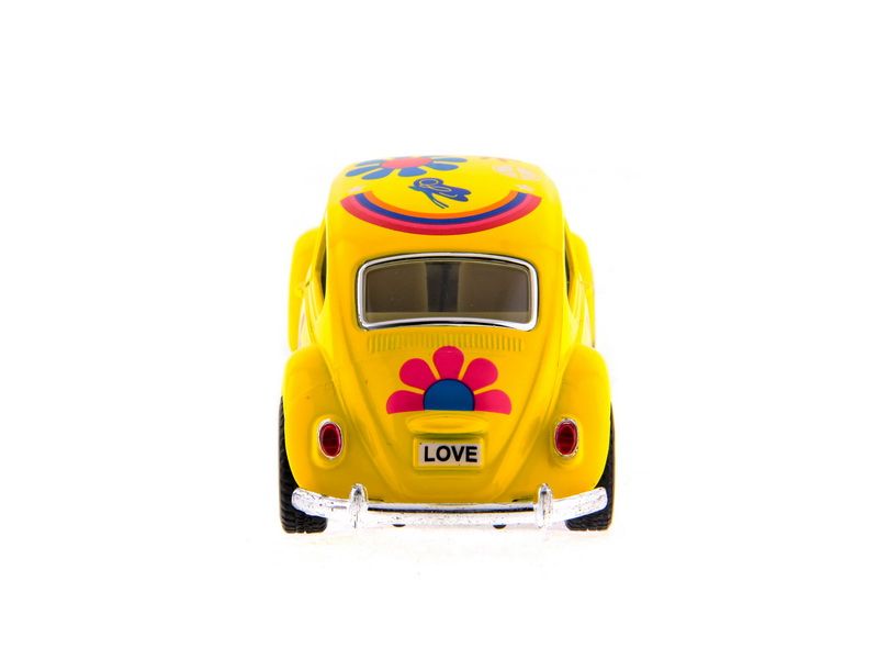 Машина Kinsmart 1967 Volkswagen Classical Beetle with printing инерция 112шт 132 бк