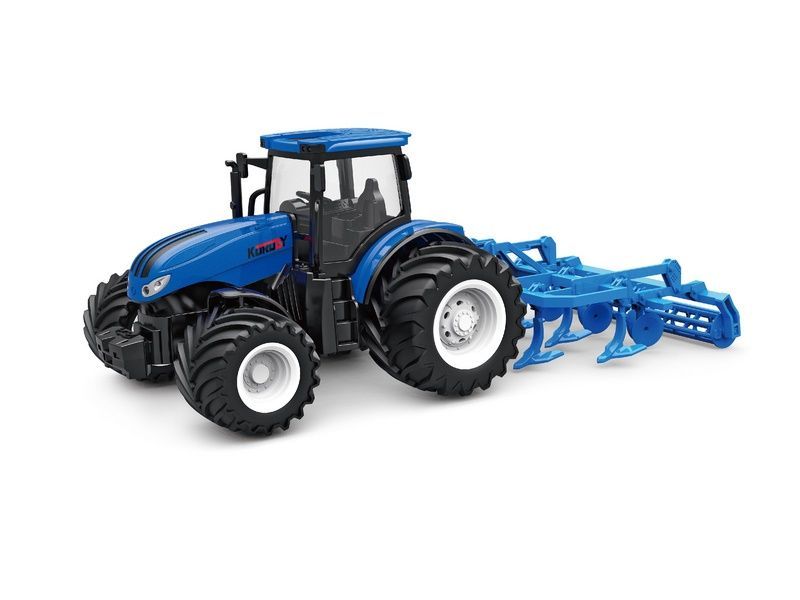 РУ фермерский трактор Korody с диск культиватором, мет кузов, широкие колеса 124 24G 6CH RTR