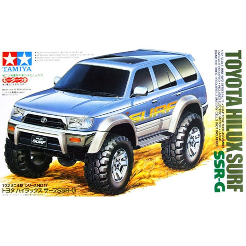 Сборная модель Tamiya Toyota Hilux Surf SSRG, маленькие колеса, сборка без клея