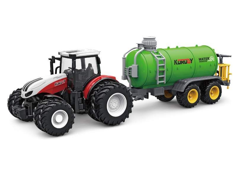 РУ фермерский трактор Korody с цистерной, двойные колеса 124 24G 6CH RTR