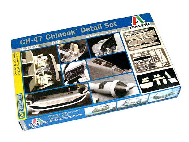 Сборная модель ITALERI 26002ИТ Набор для улучшения вертолета СН47, 148