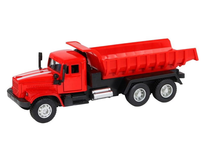 Машина АВТОПАНОРАМА Грузовик, красный, 132, свет, звук, инерция, вк 24810 см