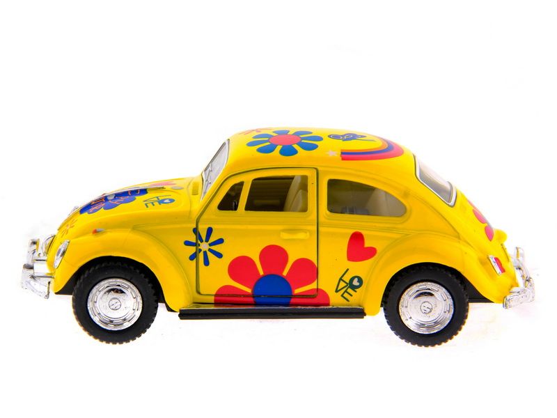 Машина Kinsmart 1967 Volkswagen Classical Beetle with printing инерция 112шт 132 бк