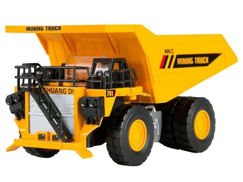 Машина АВТОПАНОРАМА КАРЬЕРНЫЙ САМОСВАЛ, желтый, 150, свет, звук, вк 251013 см