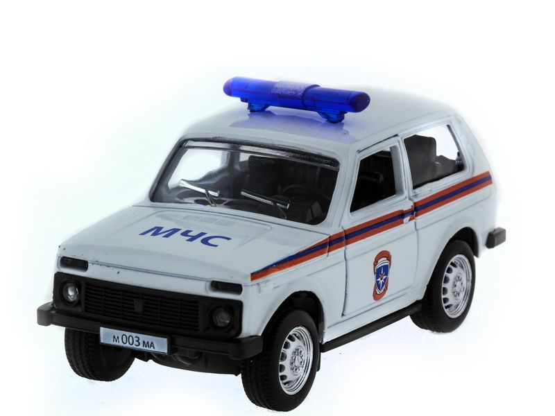 Машина АВТОПАНОРАМА инерц ВАЗ 2121 150, вк 1275,5 см, белая