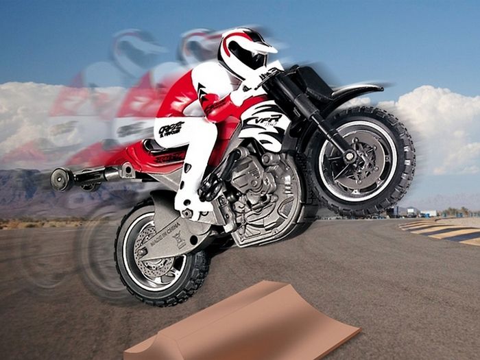 Радиоуправляемый мотоцикл Huan Qi HQ527 Mini MotoSport 24G