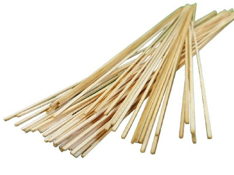 Деревянные рейки 1х1,5 мм, длина 300 мм, сосна, 50 шт