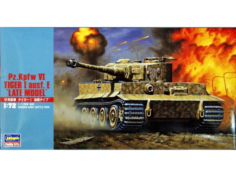 Сборная модель Hasegawa Танк PzVI TIGER I LATE MODEL, 172