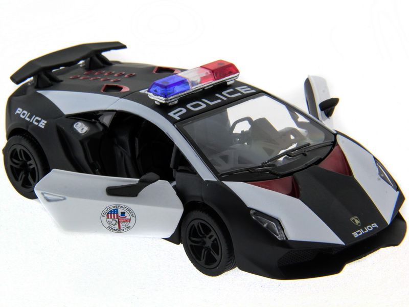 Машина Kinsmart 140 Lamborghini Police Sesto Elemento в асс инерция 112шт бк