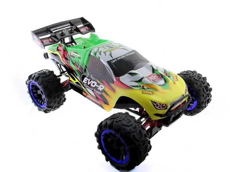 Радиоуправляемый трагги Remo Hobby EVOR Brushless UPGRADE зеленая 4WD 24G 18 RTR