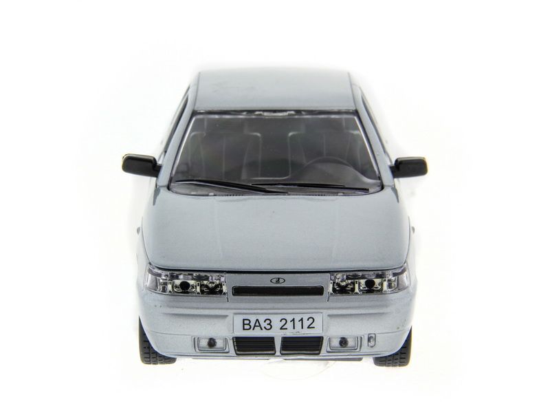 Машина АВТОПАНОРАМА ВАЗ 2112 серебристый,122, инерция, Pull Bаck механизм, вк 101222 cм