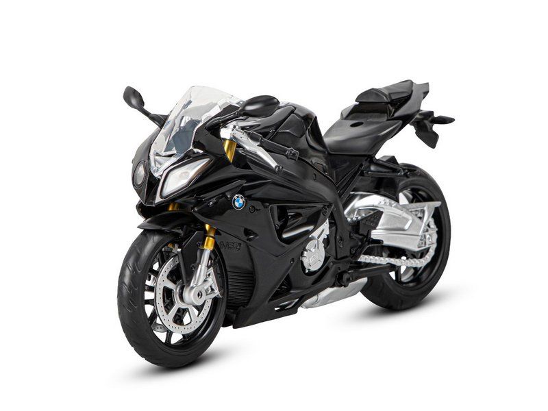 Мотоцикл АВТОПАНОРАМА BMW S1000R, 112, металл, черный, свободный ход колес