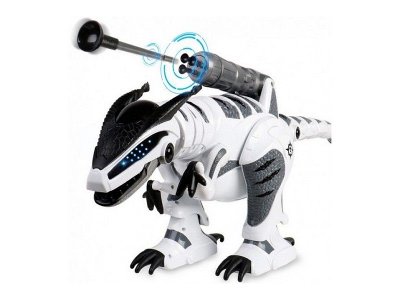 Радиоуправляемый роботдинозавр LENENG TOYS K9 Dinosaur звук, свет, танцы, сенсор, стреляет