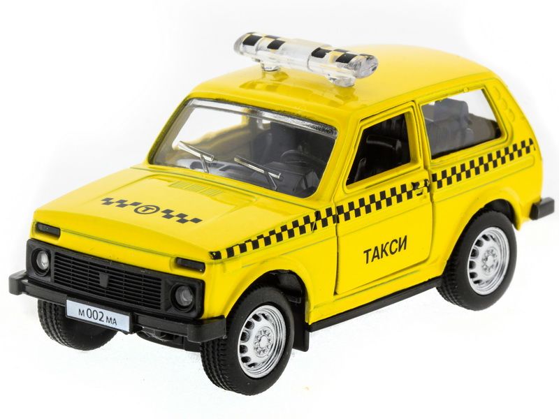 Машина АВТОПАНОРАМА инерц ВАЗ 2121 150, вк 1275,5 см, желтая