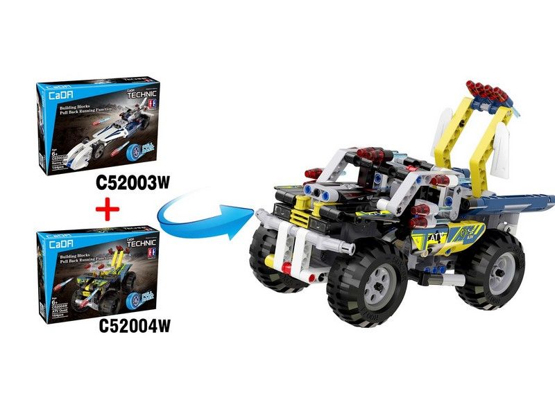 Конструктор CaDA Technic сверхзвуковой гоночный драгстер совместим с C52004W, инерция 144 дет