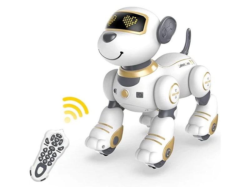 Радиоуправляемый роботсобака Volantex RC Умный друг звук, свет, танцы, золото
