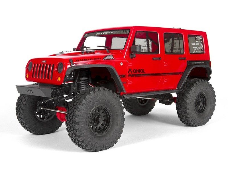 Радиоуправляемая автомодель для трофи 110 Axial SCX10 II 2017 Wrangler 4WD, электро, RTR AX90060