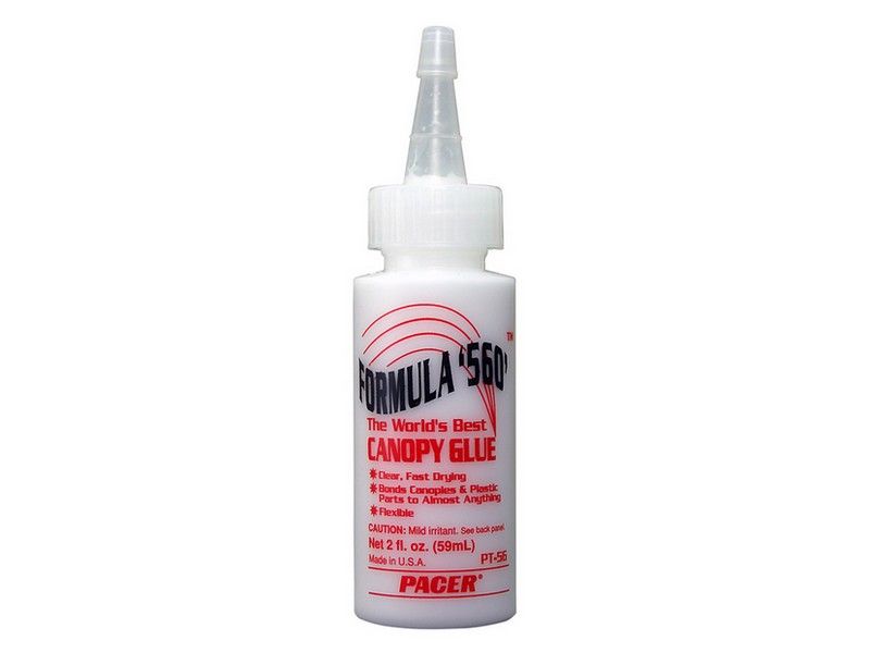 Клей ZAP Formula 560 CANOPY, гибкий, для склеив прозрач кабин, 59мл btls