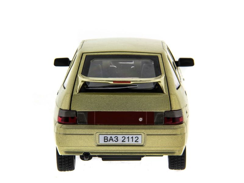 Машина АВТОПАНОРАМА ВАЗ 2112 бежевая,122, инерция, Pull Bаck механизм, вк 101222 cм