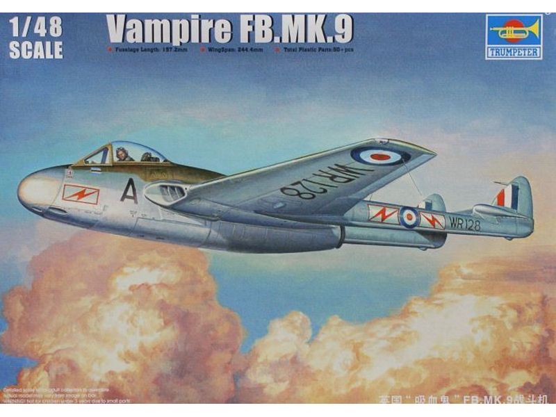 Сборная модель Самолёт Vampire FBMK9 148, шт