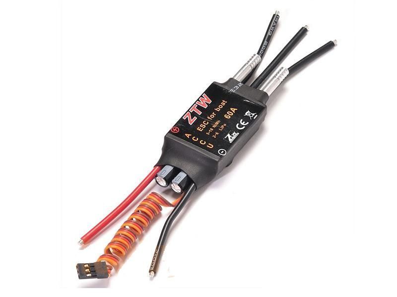 Безколлекторный регулятор хода 60А судо с вод охлаж имп стаб напр 5,5в4А 48774