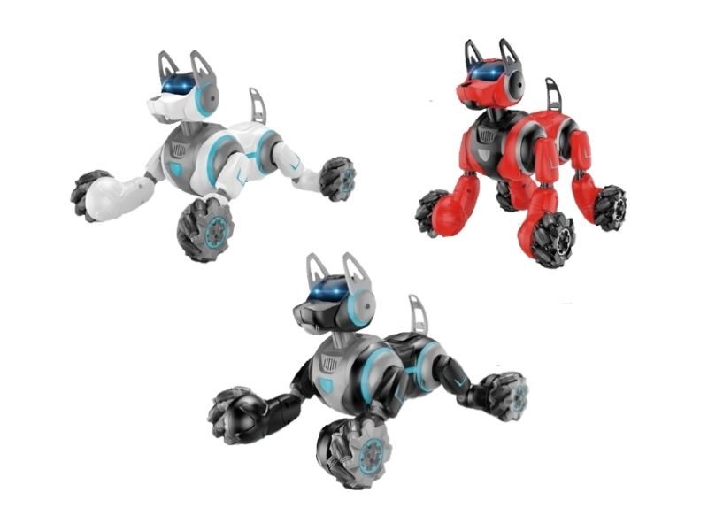 Робот собакаперевертыш SYRCAR 666800A Stunt Dog с пультом в виде наручных часов