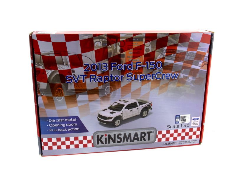 Машина Kinsmart 146 Ford F150 SVT Raptor Supercrew в асс инерция 112шт бк