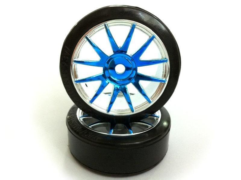 Колеса с пластиковыми покрышками для Hi4163,  голубой хром 82827PB09001 2шт