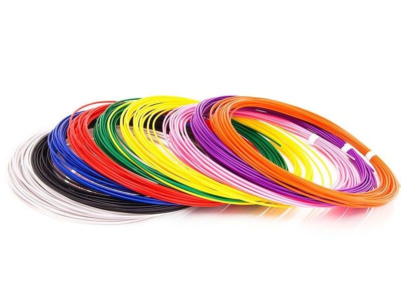 ABS пластик для 3D ручек 9 цветов по 10 метров, d175 мм
