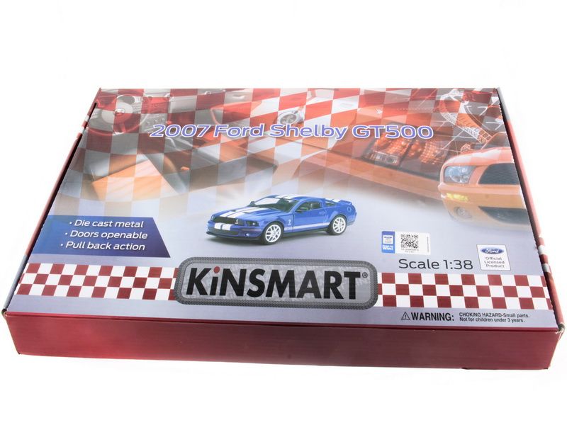 Машина Kinsmart 138 Shelby GT500 2007 иннерция 112шт бк