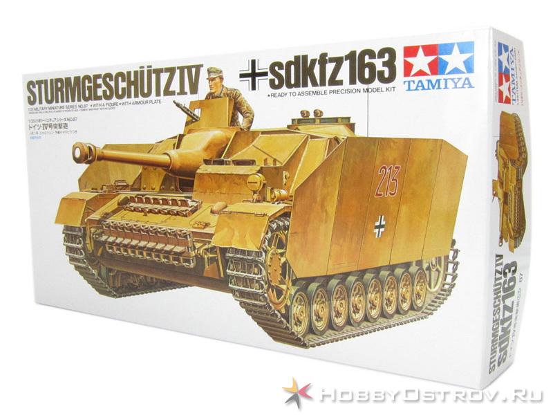 Склеиваемая модель Tamiya 135 САУ на гусен ходу Sturmgeschutz IVsdkfz163 с 1 танкистом