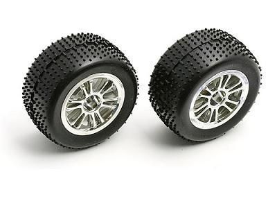 Колеса в сборе 118 диск с выносом chrome спицы  MiniPin 2шт  AS21280 