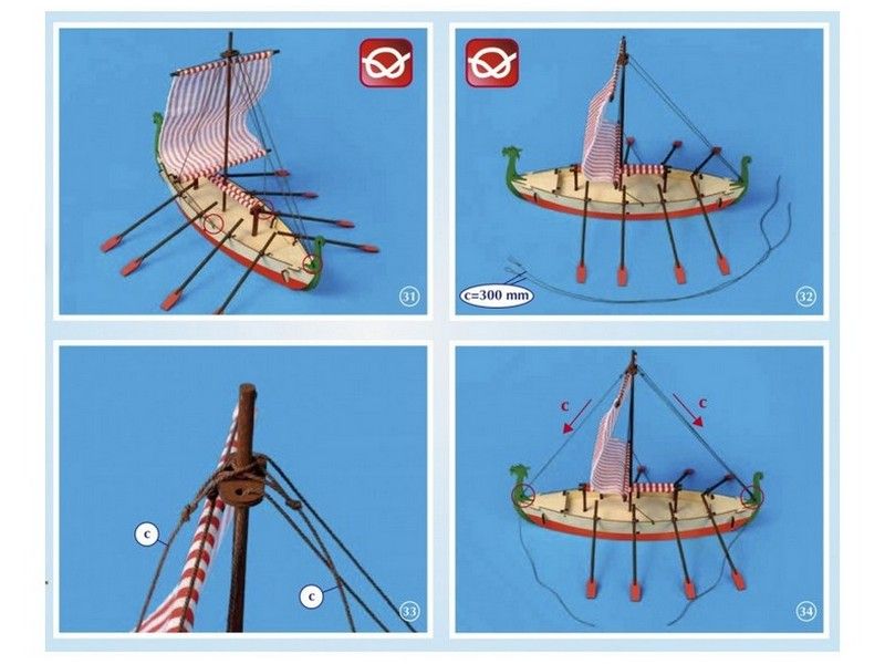 Сборная деревянная модель корабля Artesania Latina DRAKKAR VIKING BOAT