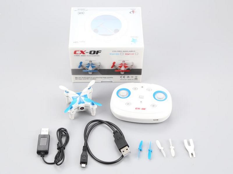 Радиоуправляемый квадрокоптер Cheerson CXOFTX Mini, WiFi, Optical Flow, RTF 24G синий