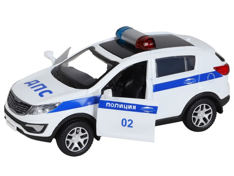 Машина АВТОПАНОРАМА KIA SPORTAGE R, Полиция, 139, инерция, откр двери, вк 17,512,56,5 см