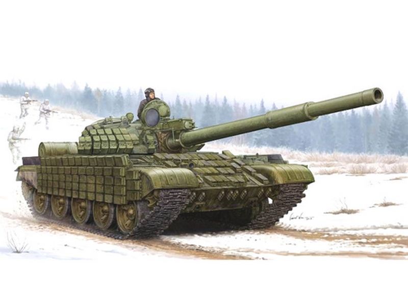 Сборная модель Танк  T62 с динамической защитой Модель 1962г 135