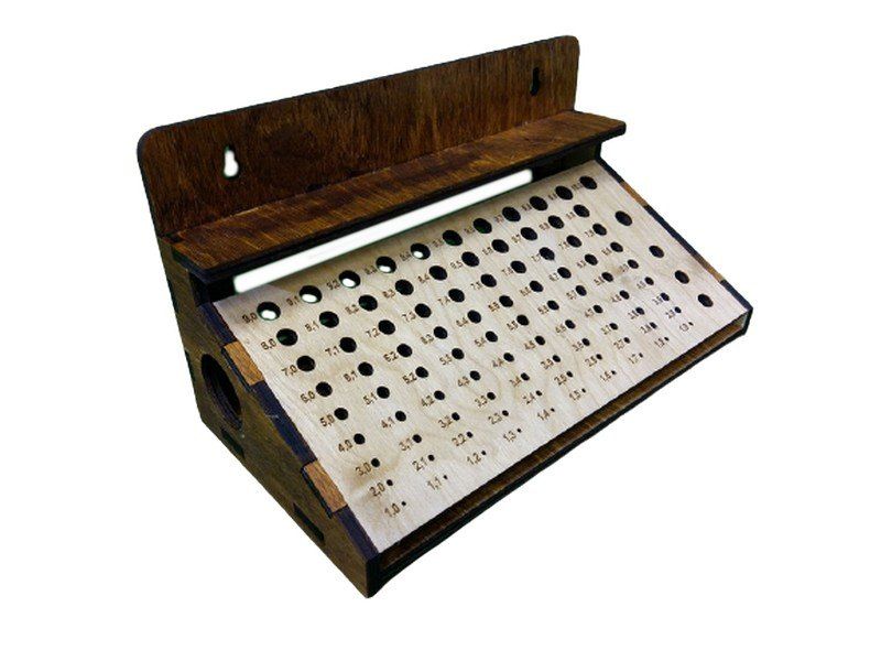 Набор для самостоятельной сборки СВМодель Подставкаорганайзер для сверл, 914 ячейки