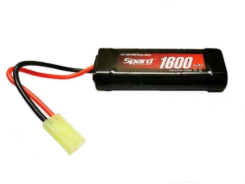 Аккумулятор Spard NiMh Spard 1600mAh, 7,2V, Mini Tamiya для Himoto 116 и танков