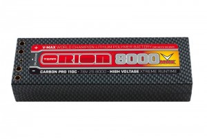 Аккумулятор Team Orion Carbon Pro VMax LiPo 8000 110C 76V 2S Tubes, шт