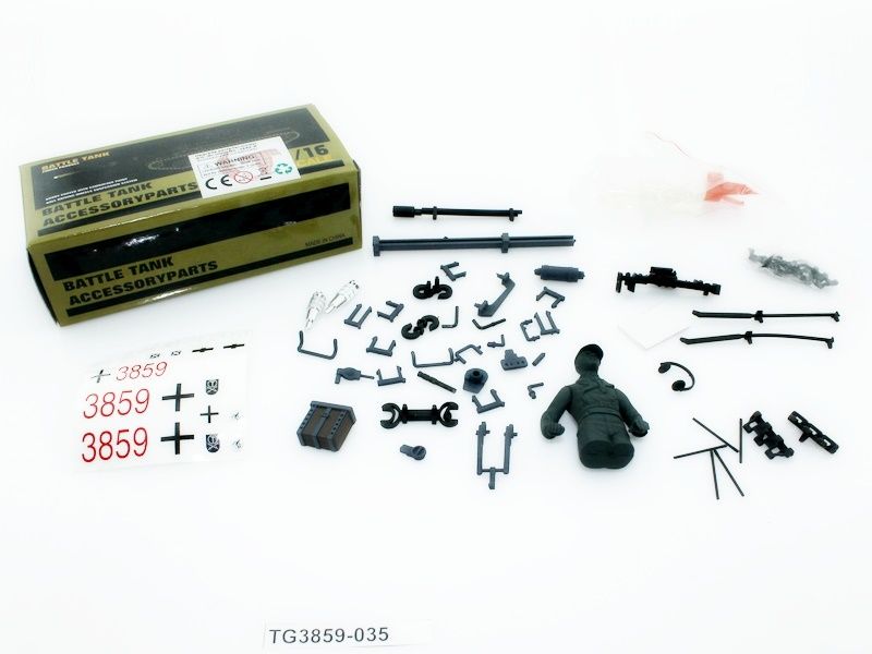 Набор наклеек и аксессуаров для танка Panzer IV F2, неокрашен