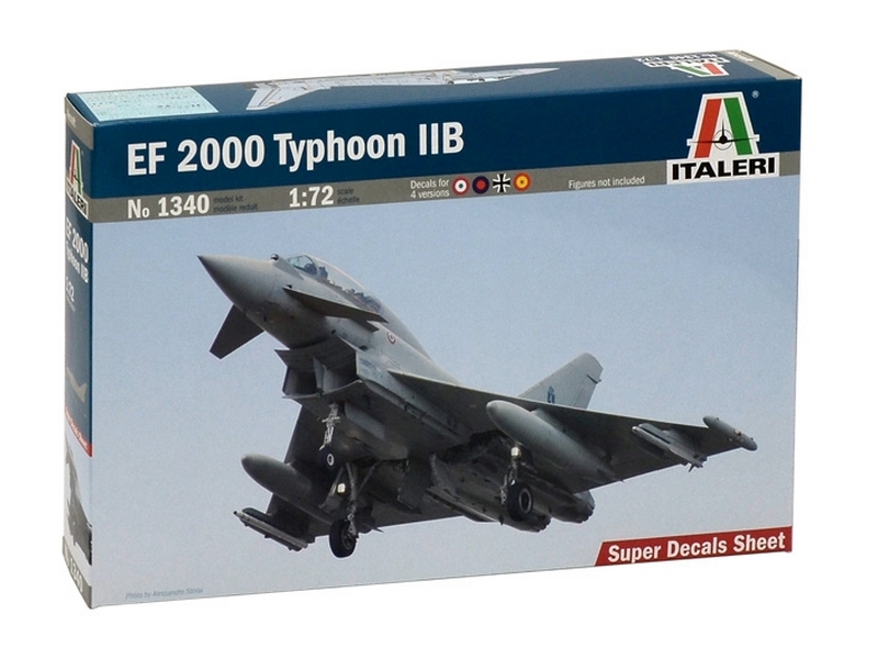 Сборная модель ITALERI 1340ИТ Самолет EF 2000 THYPOON, 172