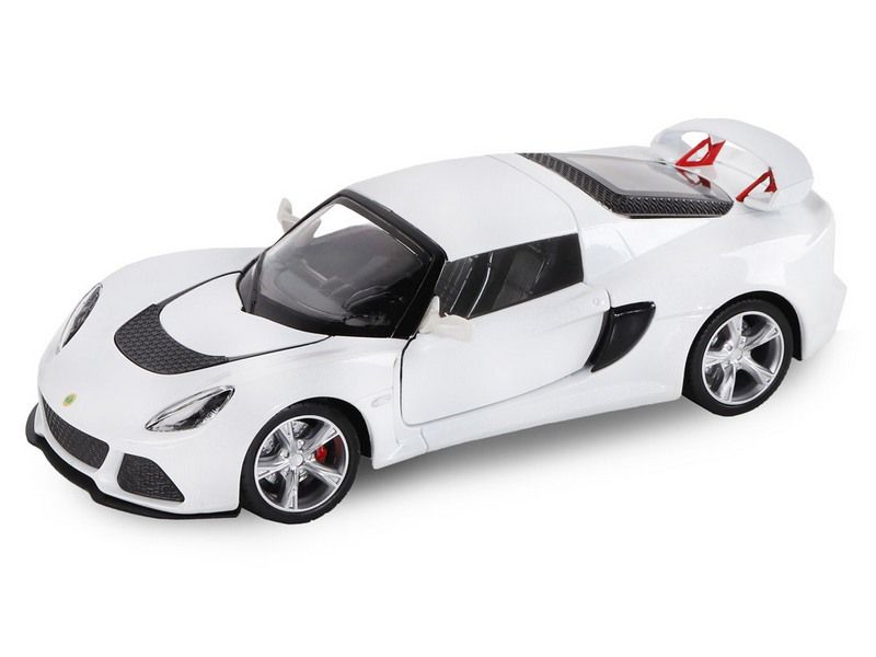 Машина АВТОПАНОРАМА Lotus Exige S, белый, 122, свет, звук, вк 24,512,510,5 см
