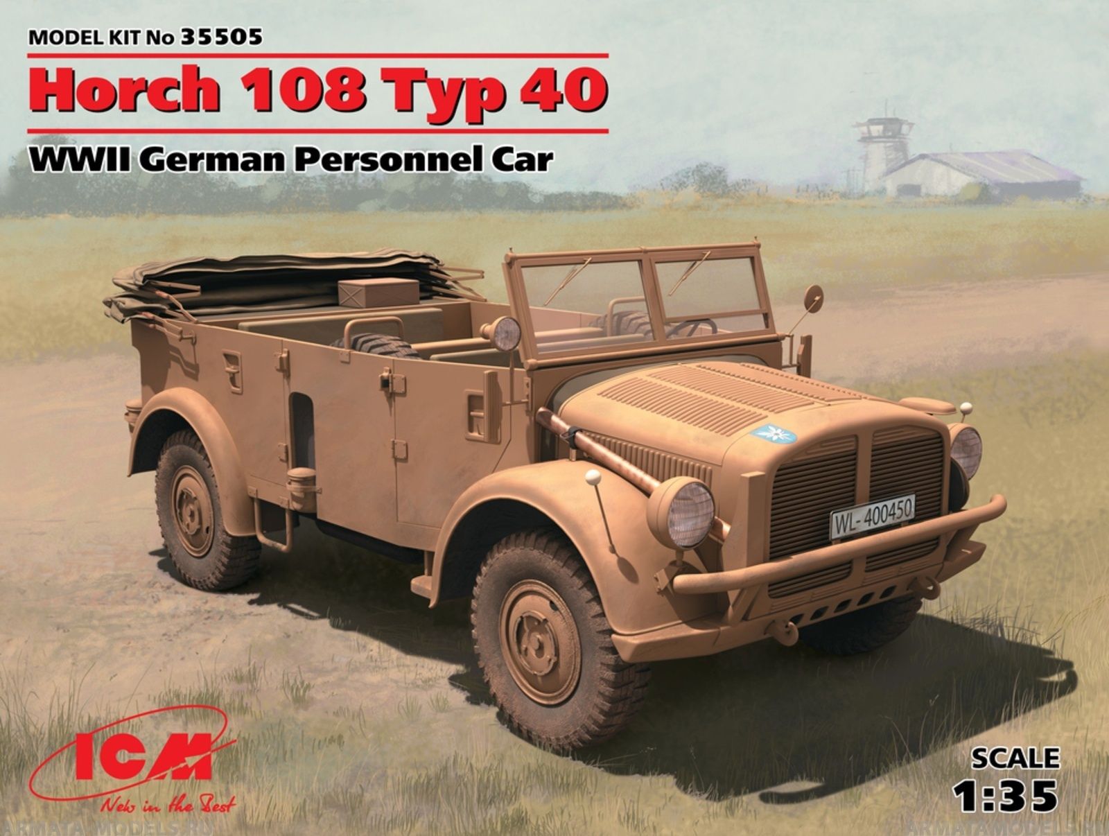 Сборная модель Автомобиль Horch 108 Typ 40 германский армейский 135