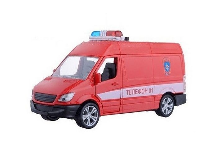 Машина Autotime GERMANY PANEL VAN пожарная охрана, звук, свет 136