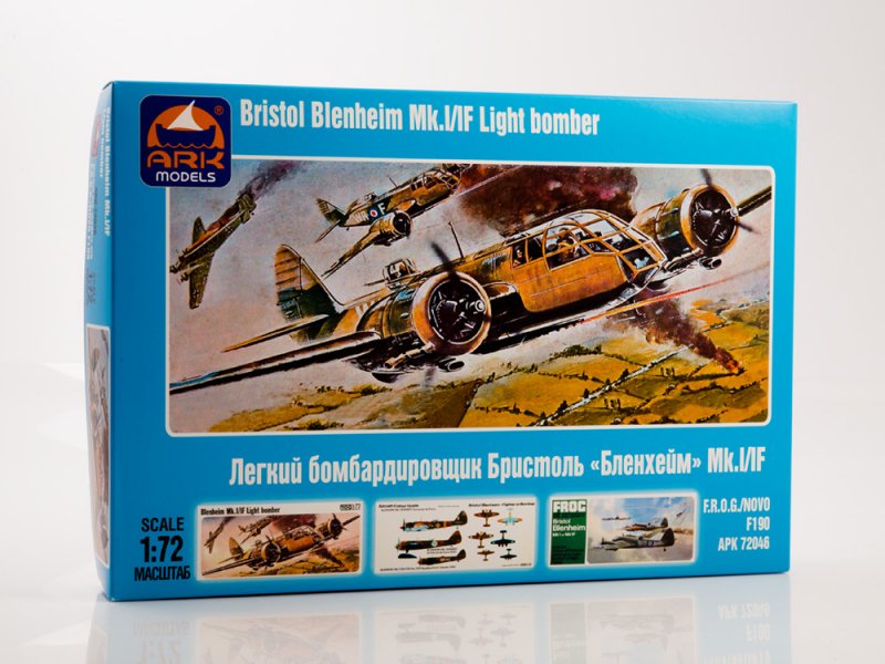 Сборная модель ARK 72046 Легкий бомбардировщик Бристоль Бленхейм Mk I  F, 172