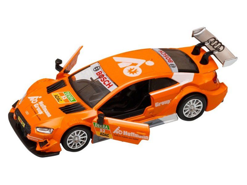 Машина АВТОПАНОРАМА Audi RS 5 DTM, оранжевый, 143, откр двери, вк 17,512,56,5 см