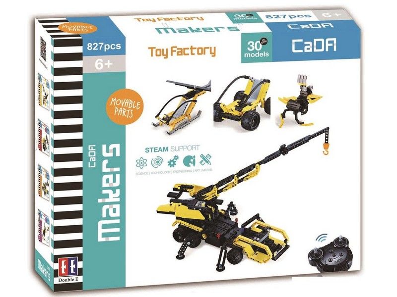 Конструктор CaDA Technic набор для сборки 30 моделей техники, мотоциклов и животных 827 деталей