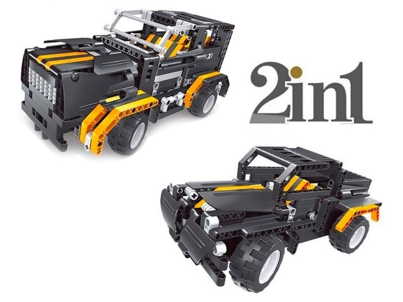Радиоуправляемый конструктор Qihui Mechanical Master 2 в 1 Джип и Пикап 509 деталей