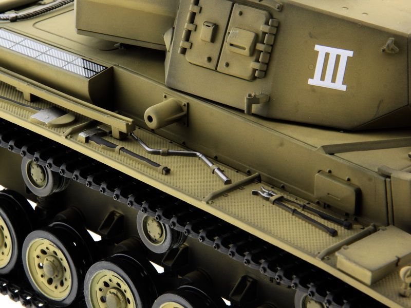 Радиоуправляемый танк Taigen 116 Panzerkampfwagen III Германия PRO для ИК танк боя 24G RTR